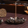 SLKIJDHFB Lotus Incense Holder Brass Stick Incense Holder Cone Coil