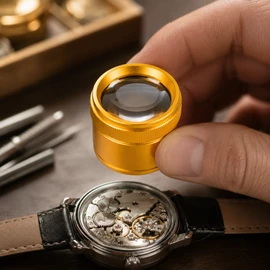 30X Handheld Magnifying Loupe for Precision Inspection – 36mm K9 Optical Lens for Jewelry, Coins and Watches