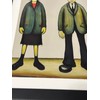 Greetingles Lowry-Style Framed Print. Beautiful Black Ash Frame (Lowry, PT