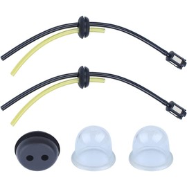 Set of 5, 2 Moor Fuel Hose Set (with Grommets) Fuel Filter Included, 2 Primary Pump Cups, 1 Grommet, Primary Pump Makita Carrying Mower Fuel Hose Set (Black)