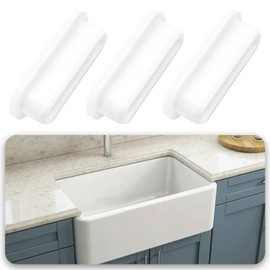 The Lord of the Tools 4pcs 55mm Silicone Sink Overflow Cap Bathroom Sink Overflow Cover Suitable for 45mm-52mm Ceramic Basins White
