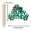 Decoración para tarta de cumpleaños con diseño de tractor de