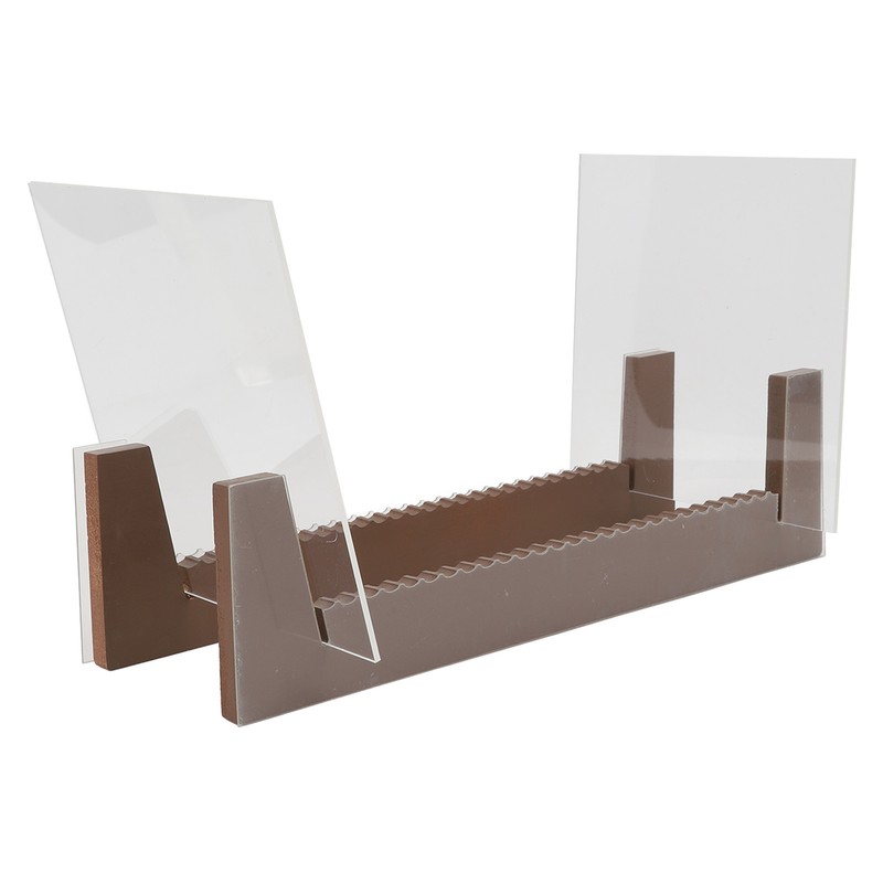 Vinyl Record Storage Holder Wooden Acrylic Multifunctional Retro Vinyl Record
