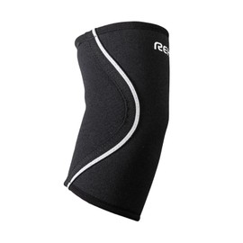 Rehband QD Elbow Support, 1 Piece Elbow Support Made of 3 & 1.5 mm Neoprene, Elbow Sports Bandage, Unisex, Colour: Black, Size: XS
