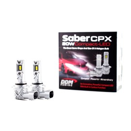 DDM Tuning Saber CPX 20W Fog Light Bulbs, 6000LM/PR, Replacement for Cars, Play and Plug, White (H10)