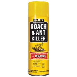 Harris 10-Month Roach & Ant Killer, Odorless & Non-Staining Aerosol Spray, 16oz