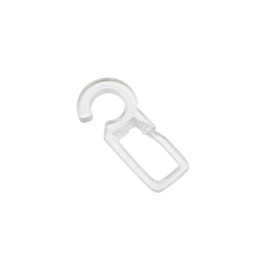 Gardinia Pencil Pleat Hooks For Curtain Rings, 10 Pack, Plastic, Transparent, 2356