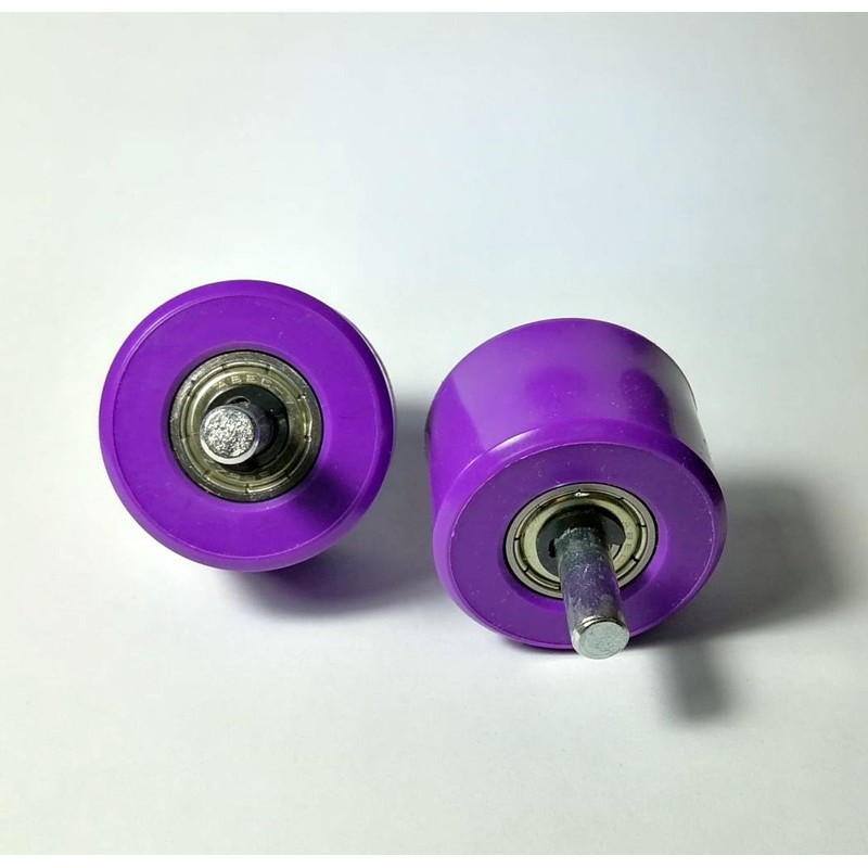 Replacement Wheels for Trainers with Automatic Wheels. 2 Purple Wheels