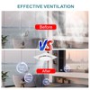 yanliangvich Bathroom Exhaust Fan with Light, 8 Inch Exhaust Fan