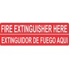 StickerTalk English Spanish Fire Extinguisher Here Magnet, 7 inches by