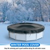 Vincreem 18 ft Round Pool Cover for Winter with 4