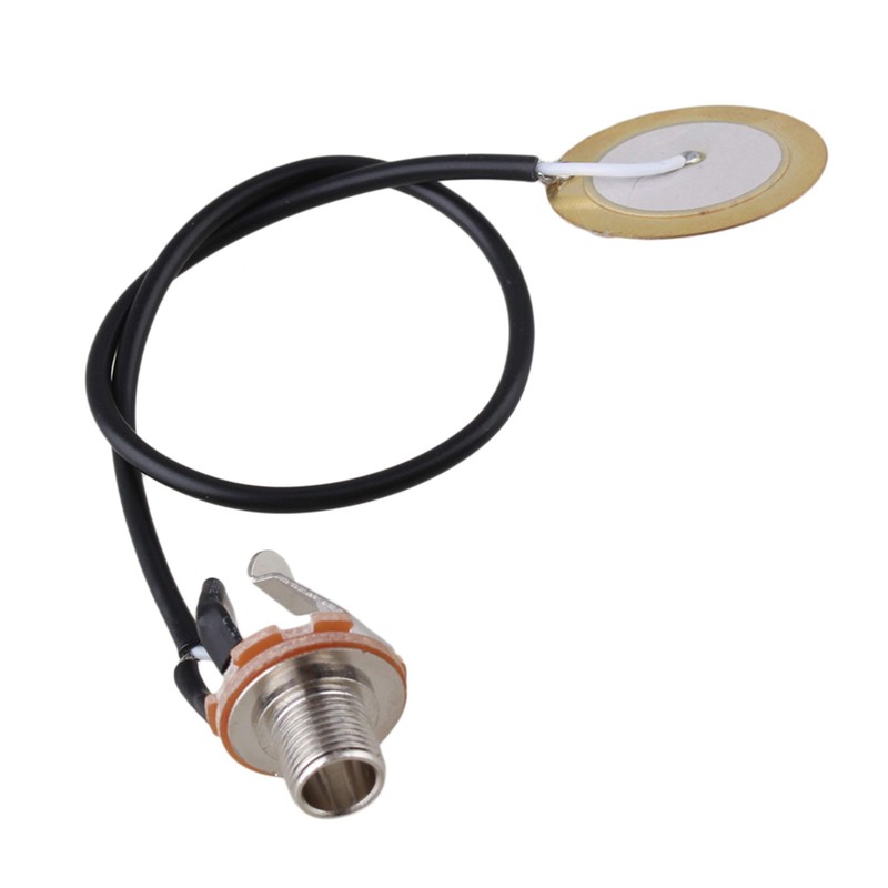 Lovermusic Socket Dia 0.25inch Piezo Transducer Pickup Microphone Contact Replacement