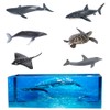 FineInno 6 Pcs Resin Fillers Sea Creatures, Realistic Ocean Animals