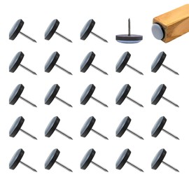 Pack of 24 Furniture Glides, Chair Glides, Gliders for Chairs, Diameter 19 mm, Blue, Round Teflon Gliders, Effective Attachment and Protection for Furniture and Floors