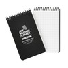MODESTONE Outdoor Notepad 7.6 x 13 cm Black Cover Spiral