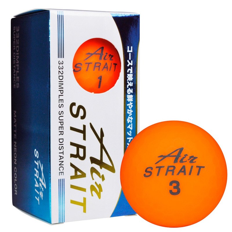 LEZAX ASBA-7759 Air STRAIT Golf Balls, Matte Color Balls, Pack