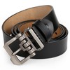 Yahaobelt Mens Belts Leather for Jeans Dress Genuine Leather Tan
