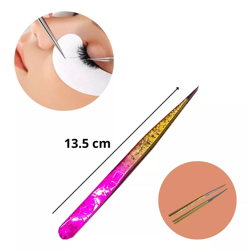 globalnail Pinzas 3 Pzs Pestañas Volumen Ruso Curva Y Recta