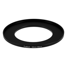 Fotodiox Metal Step Up Ring, Anodized Black Metal 58mm-86mm