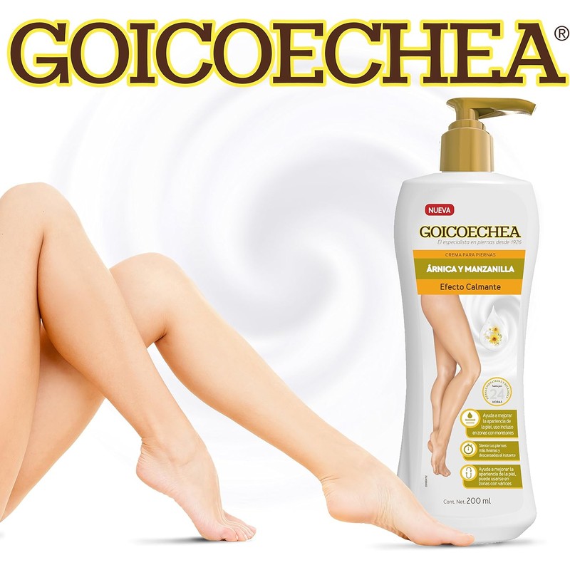 GOICOCHEA - Crema para piernas con elastina, colágeno y frutos