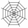 150/250cm Giant Stretchy Spider Web Halloween Cobweb, Black White Spider