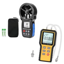 AIOMEST Digital Anemometer Handheld Pressure Gauge Gas Pressure Tester