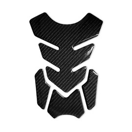 4R Quattroerre.it 18233 Tank Pad 3D Motorcycle Tank Protector Full Real Carbon Fibre Glossy 19 x 13 cm