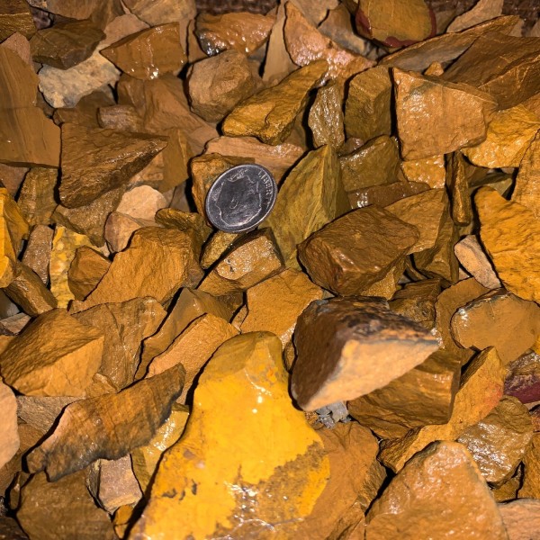 2000 Carat Lots of (SMALL) Yellow Jasper Rough - Plus