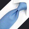 Shlax & Wing Men's Long Necktie Silk Blue Single Color