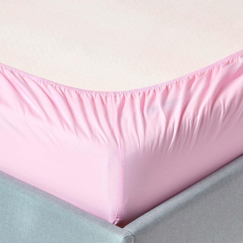 HOMESCAPES Pink Cot Bed Fitted Sheets 70 x 140 cm