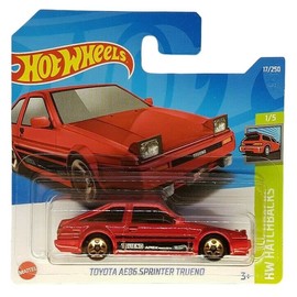 Hot Wheels - Toyota AE86 Sprinter Trueno - HW Hatchbacks 1/5 - HCW77 - Short Card - Red - Mattel 2022