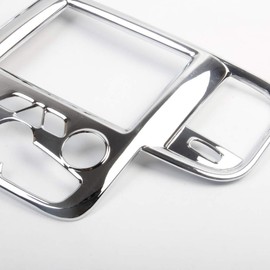 Chrome Central Control AC Vent Navigation Panel Screen Dash Board Trim Cover Accessories For 2013-2018 Dodge RAM 1500 2500 3500