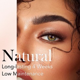 Libeauty Lash Color Kit, Instant Eyebrow Colour Kit Voluminous Natural Black Coloring Lasts for 4 Weeks Lash & Brow Treatment (Black）