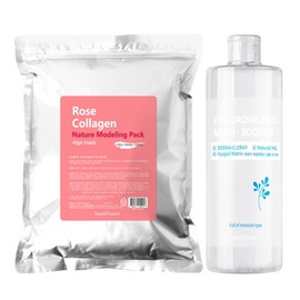 Nature Modeling Pack Rose Collagen 500g + Hyaluronic Acid Multi Booster 500ml / 네이처 모델링팩 로즈 콜라겐 500g+히알루론산 멀티 부스터 500ml