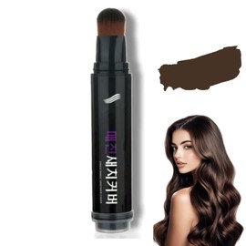 Disposable Hair Root Touch Up Stick, Instant White Hair Coverage Hair Color Pen Stick For Women Men, Temporary Hair Dye Pen for Grey Coverage, Natural-Looking Root & Beard Touch Up(Dark Brown)