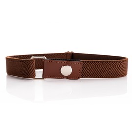 Olata Children's Belt with Comfortable Elastic Band and Press Stud (1-6 Years), brown