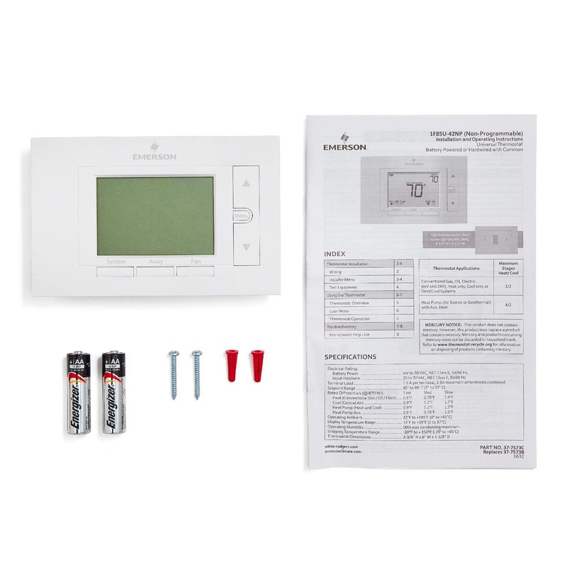 Emerson 1F85U-42NP Non-Programmable Thermostat