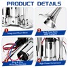 BURMONG 12V 600DB Super Loud Electric Air Horn, Silver Dual