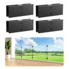 LukLoy Railing Glass Clamp, Black Stainless Steel 304 Bracket for