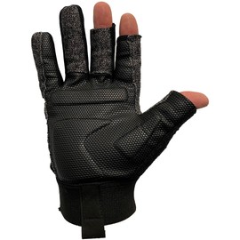 Glacier Glove Wiring Fishing Gloves 3/2 Fingerless Gloves for Men and Women - Durable Quick Dry Fabric Abrasion Resistant UPF50+ Sun Protection Gloves, XL