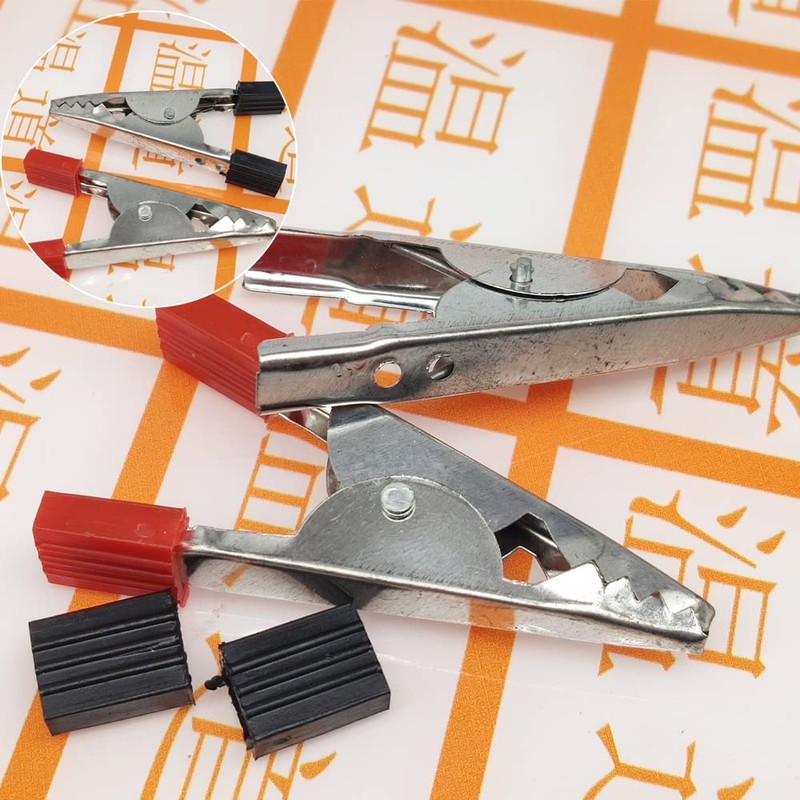 Samcos Alligator Clip Test Clamp Set of 10 Plastic Handle