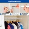 HDbonemu 15mm x 30mm Oval Closet Rod End Supports (Single