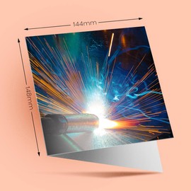 1 x Greeting Card Welding Welder Engineer - Blank Birthday Celebration Anniversary #2275