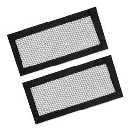 2 PCS Car Under Seat Air Vent Cover 25 x 12cm Car Under Air Outlet Cover Anti-Blocking Mesh Protection Cover for Ventilation Grille Compatible with Model Y Model 3 Cover Replacement Ventilation Slots