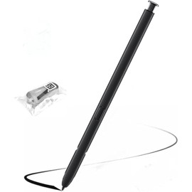S22 Ultra S Pen (with-Bluetooth) Replacement Compatible Galaxy S22 Ultra 5G Touch S22 Stylus Pen S22U S Pen + Replacement Tips/Nibs (Black)
