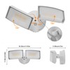 CELAVY 30W 3000 Lumen LED Dual-Head Flood Light Outdoor, Metal