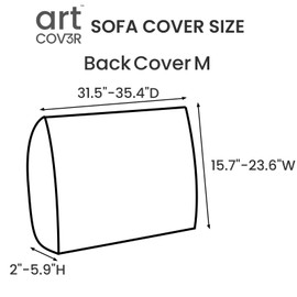 Art Cov3R Magic Sofa Covers Couch Cushion Covers for Sectional and L Shaped Sofa Washable Stretch Slipcovers Furniture Protector Pet-Friendly