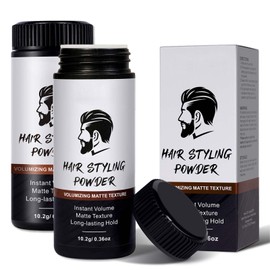 Hair Styling Powder for Men – 2PCS Texture Powder Natural Look Matte Texture with Long-Lasting Hold. Oil-Free, No Greasy Residue, Easy to Apply. Effortless Volume and Definition