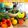 Unbranded 2-Pack Reusable Fruit Fly Traps with 16 Sticky Pads