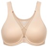 MELENECA Women's Front Fastening Bras Plus Size Unlined Underwire Back